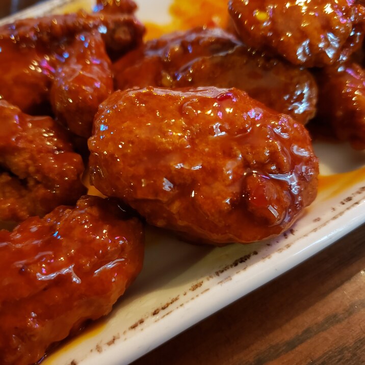 ピリ辛ソースのチキン